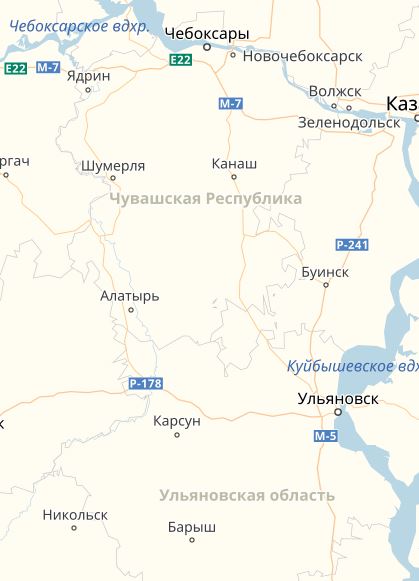 Граница между Чувашией и Ульяновской областью стала более четкой